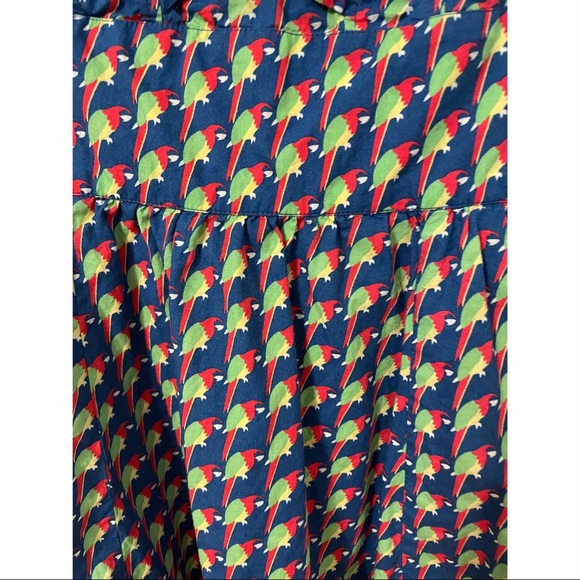 Eshakti tropical parrot print bow front dress 8P - Picture 4 of 7